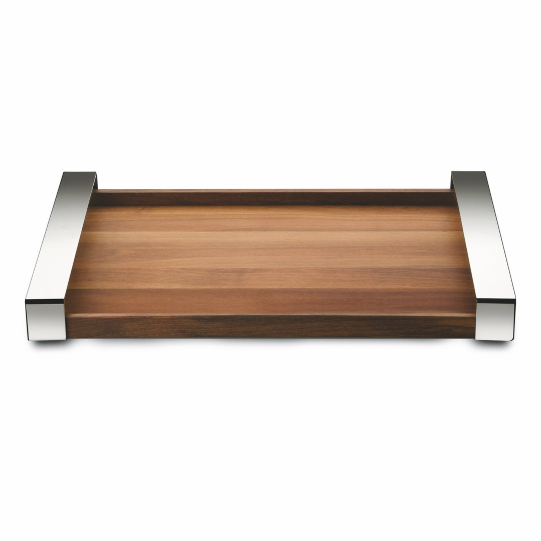 Mepra Rectangular Tray L: 19-3/4" W: 12-3/4" Walnut SKU: 23078850A